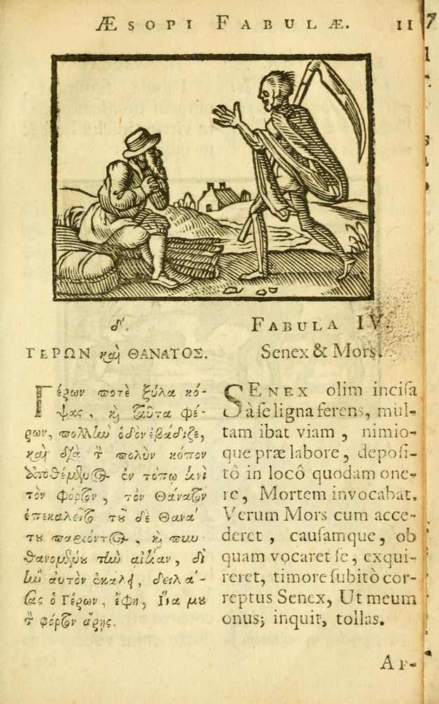Scan 0013 of Fabulae Aesopi graecaè et latinè, nunc denuo selectae.