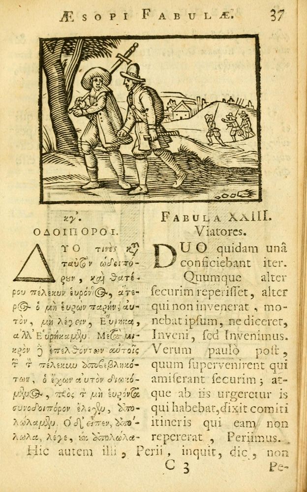 Scan 0039 of Fabulae Aesopi graecaè et latinè, nunc denuo selectae.