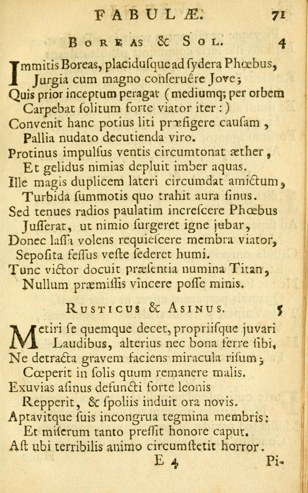 Scan 0073 of Fabulae Aesopi graecaè et latinè, nunc denuo selectae.