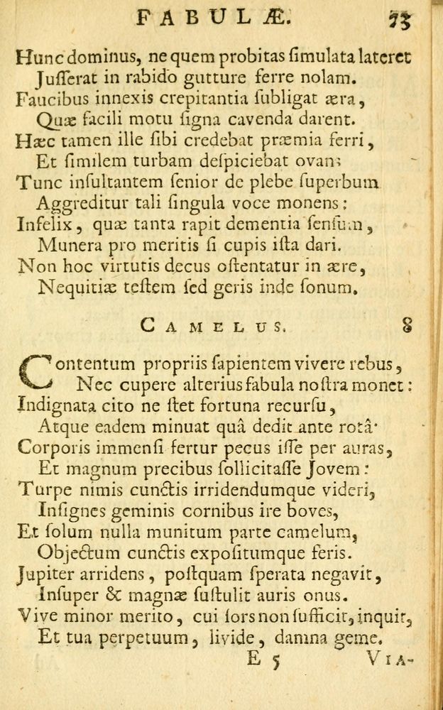 Scan 0075 of Fabulae Aesopi graecaè et latinè, nunc denuo selectae.