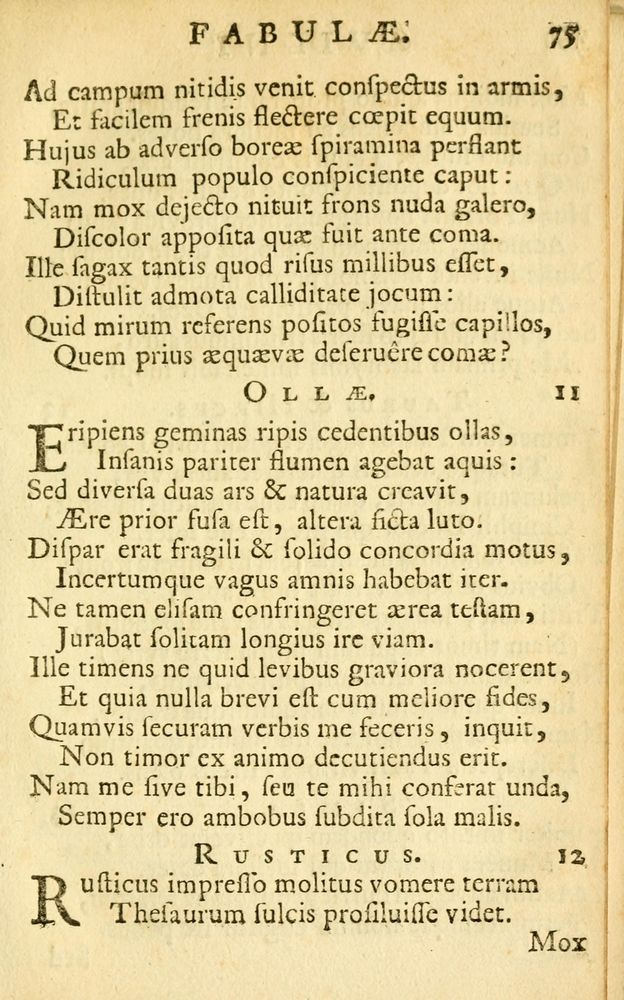 Scan 0077 of Fabulae Aesopi graecaè et latinè, nunc denuo selectae.