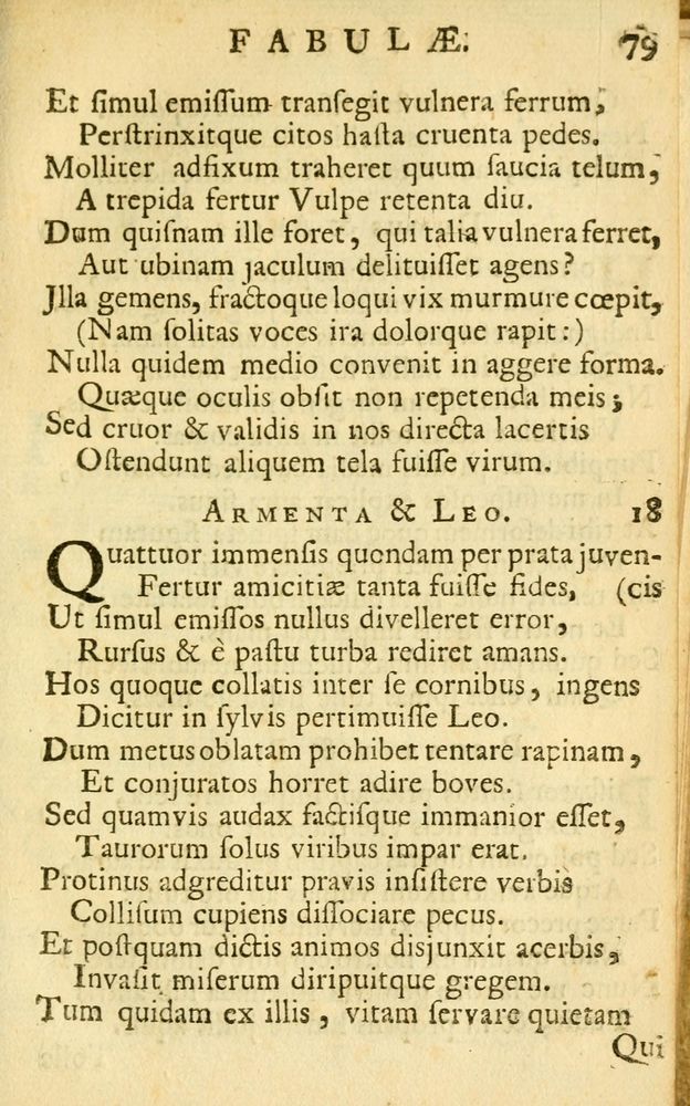 Scan 0081 of Fabulae Aesopi graecaè et latinè, nunc denuo selectae.