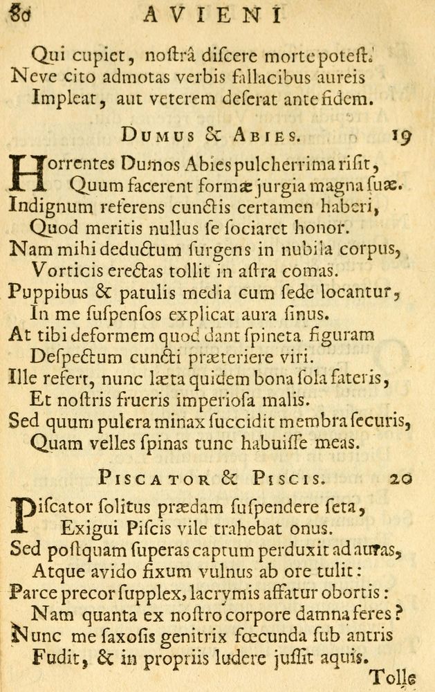 Scan 0082 of Fabulae Aesopi graecaè et latinè, nunc denuo selectae.