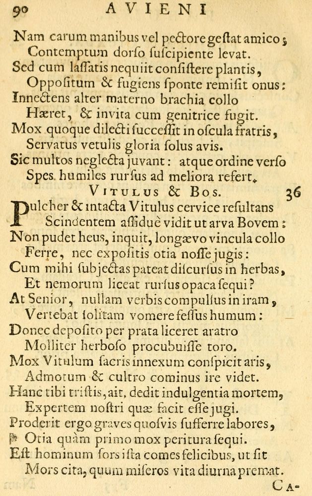 Scan 0092 of Fabulae Aesopi graecaè et latinè, nunc denuo selectae.