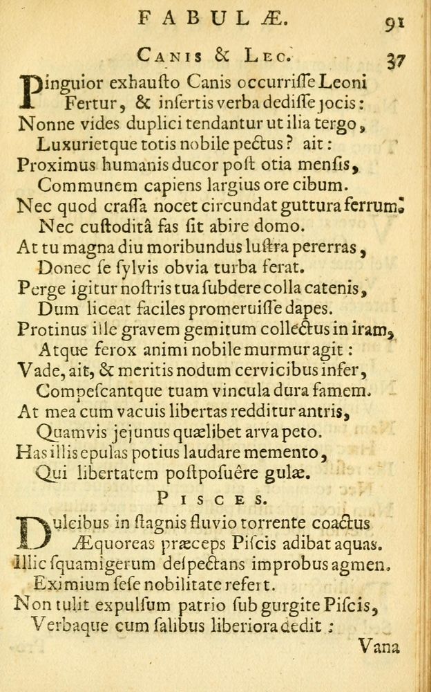 Scan 0093 of Fabulae Aesopi graecaè et latinè, nunc denuo selectae.