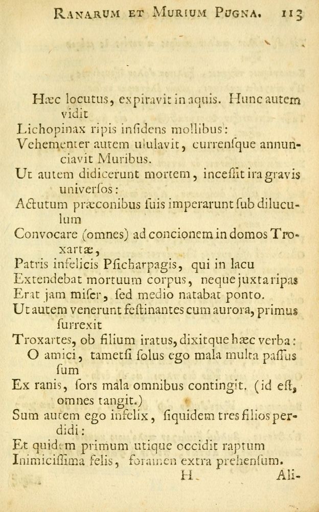 Scan 0115 of Fabulae Aesopi graecaè et latinè, nunc denuo selectae.