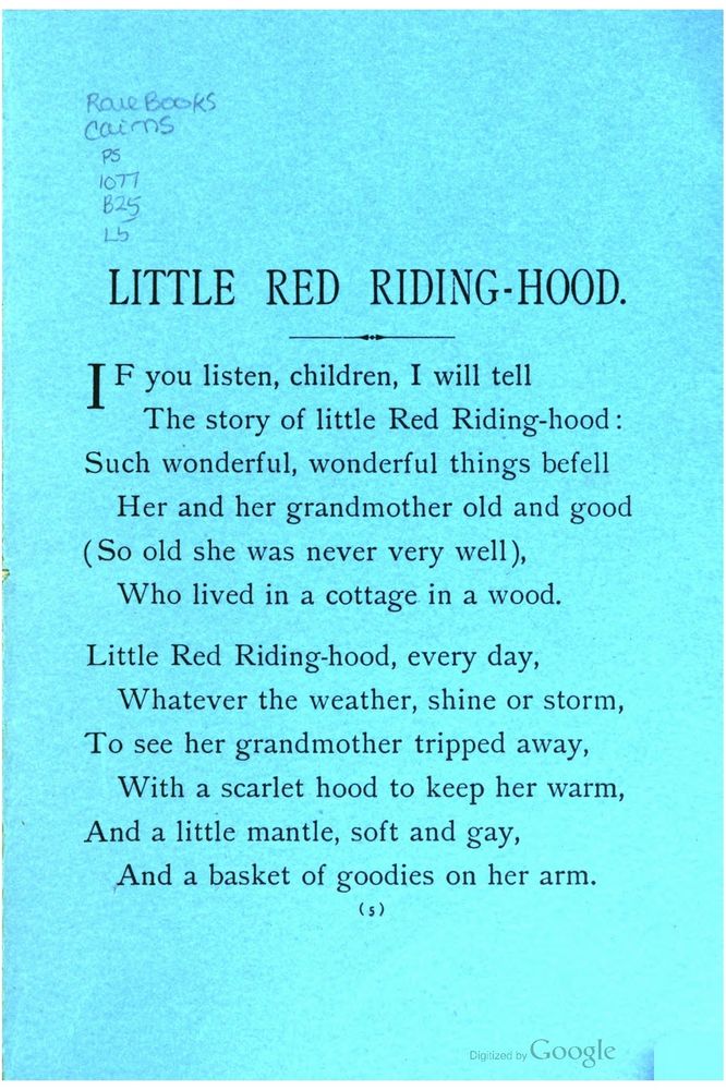 Scan 0005 of Little Red Riding-Hood