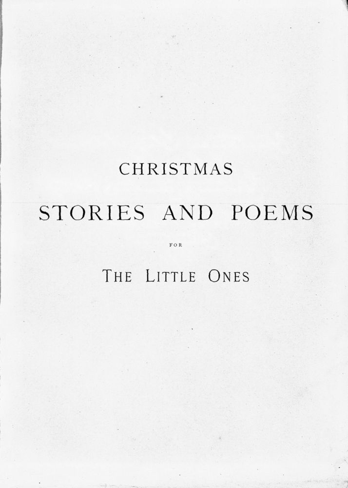 Scan 0006 of Christmas stories and poems for the little ones