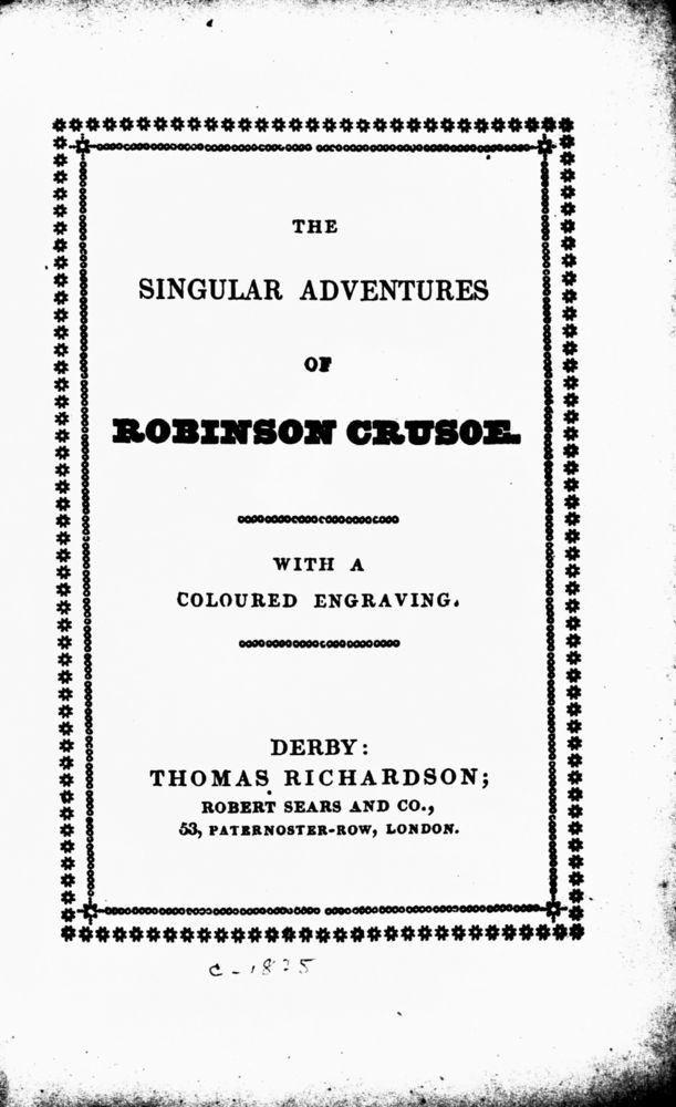 Scan 0003 of Singular adventures of Robinson Crusoe