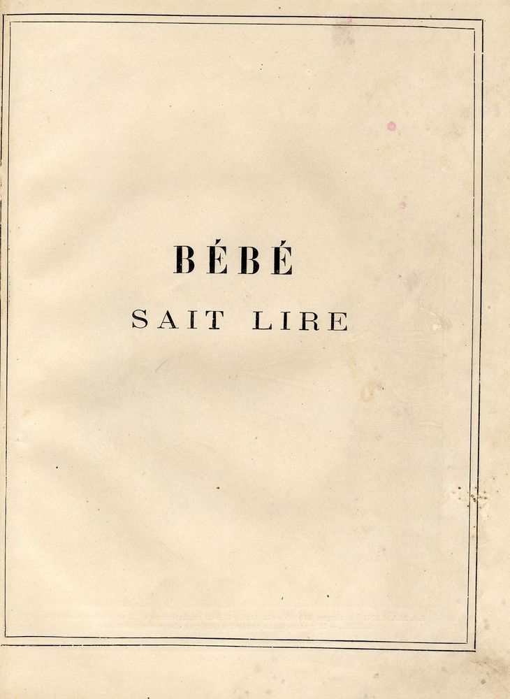 Scan 0005 of Bébé sait lire