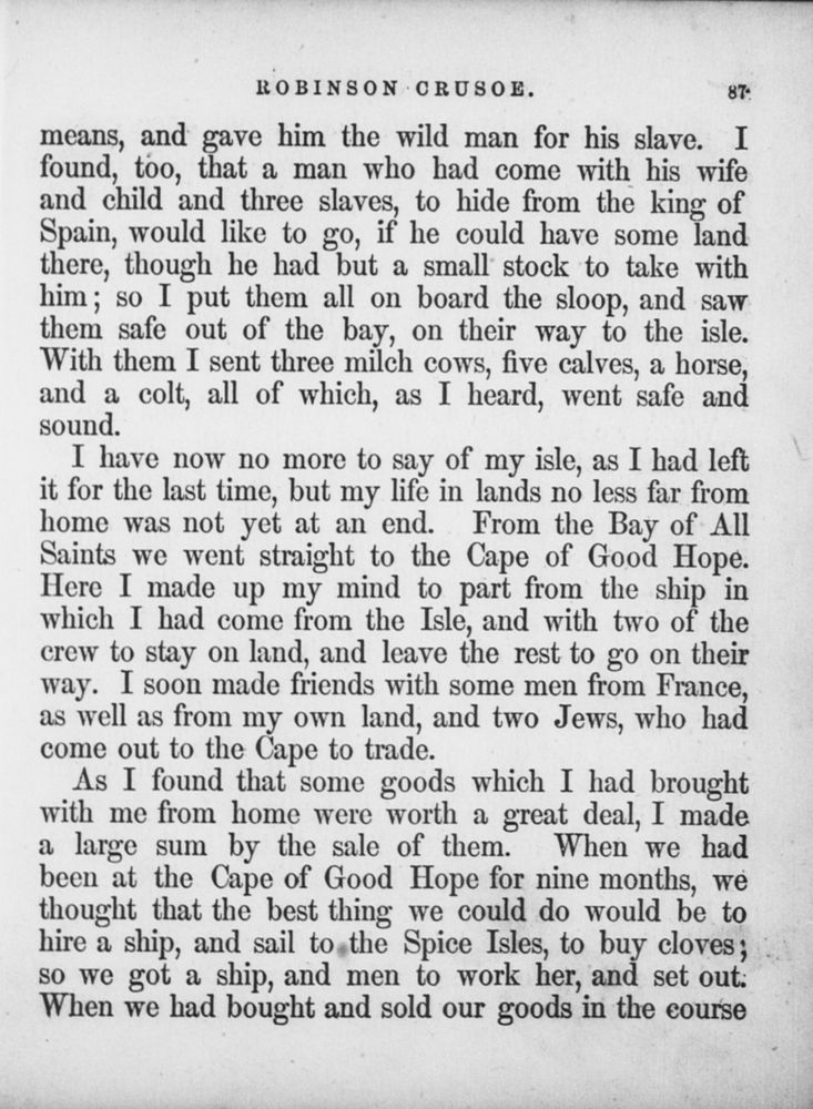 Scan 0093 of Robinson Crusoe in words of one syllable