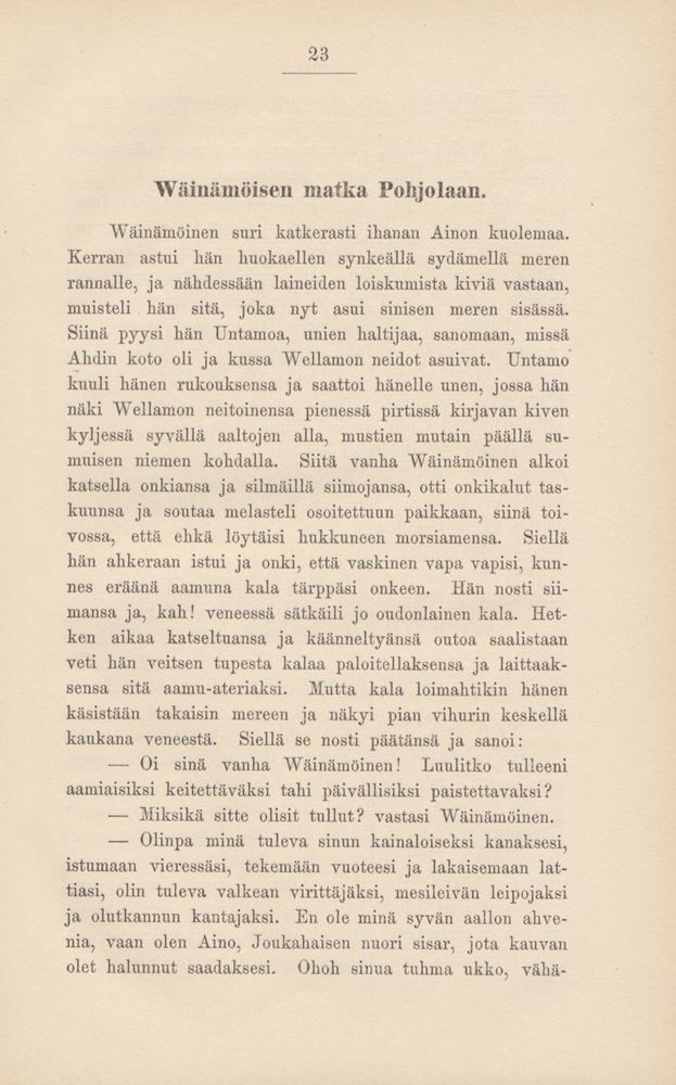 Scan 0025 of Kalevala kerrottuna nuorisolle