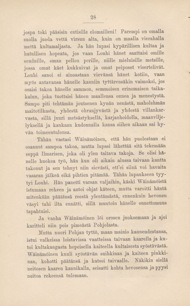 Scan 0030 of Kalevala kerrottuna nuorisolle