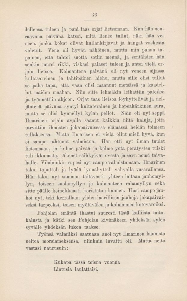 Scan 0039 of Kalevala kerrottuna nuorisolle