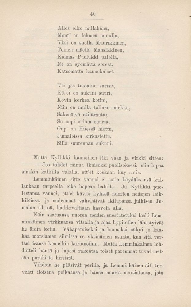 Scan 0044 of Kalevala kerrottuna nuorisolle