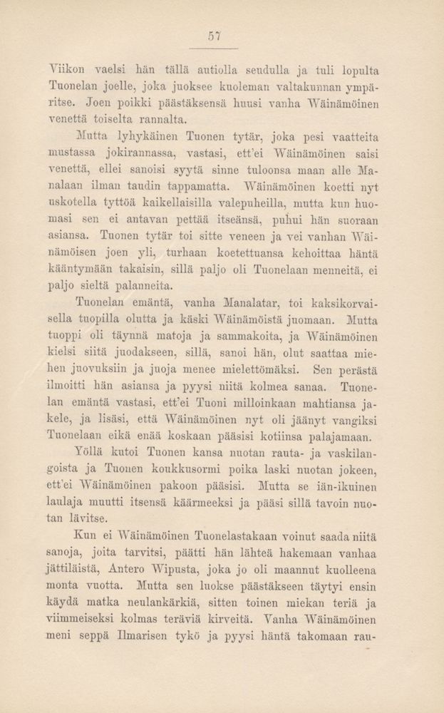 Scan 0062 of Kalevala kerrottuna nuorisolle