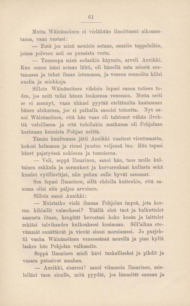 Scan 0066 of Kalevala kerrottuna nuorisolle