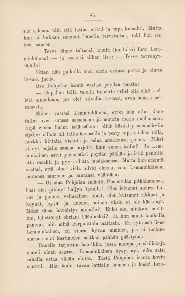 Scan 0091 of Kalevala kerrottuna nuorisolle
