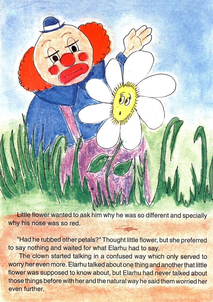 Scan 0013 of Little wild flower and Elarhu the clown